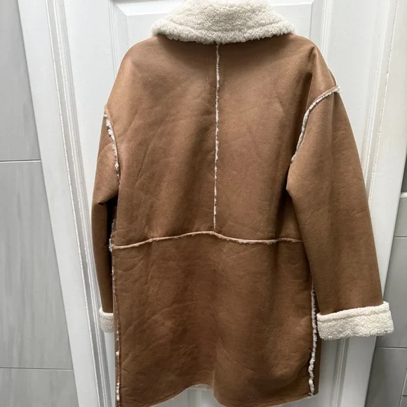 NEW GENTLE FAWN SUEDE SOFT SHERPA JACKET SIZE XL - Picture 2 of 3